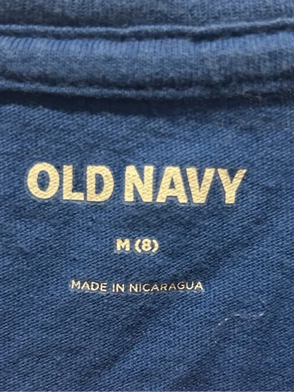 Old Navy Blue Dragon Ball Graphic Tee with Orange Accents
